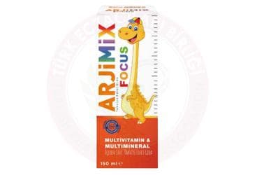 ARJIMIX FOCUS MULTIVITAMIN VE MULTIMINERAL ICEREN SIVI TAKVIYE EDICI GIDA 150 ml şişe İlaç Görseli