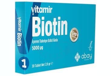 VITAMIR BIOTIN TABLET 30 tablet İlaç Görseli