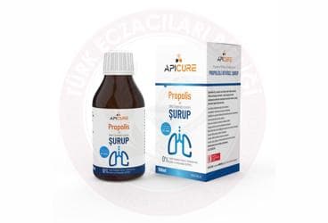 APICURE PROPOLIS VE BITKI EKSTRAKTI ICEREN SURUP 100 ml şişe İlaç Görseli