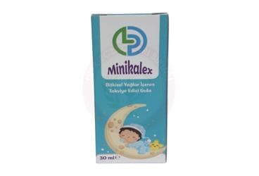 MINIKALEX BITKISEL YAGLAR ICEREN SIVI TAKVIYE EDICI GIDA 30 ml şişe İlaç Görseli