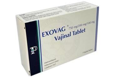 EXOVAG 750MG/200MG/100MG VAJINAL TABLET (7 TABLET) İlaç Görseli