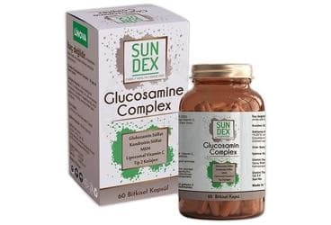 SUNDEX GLUCOSAMINE COMPLEX TAKVIYE EDICI GIDA KAPSUL 60 kapsül İlaç Görseli