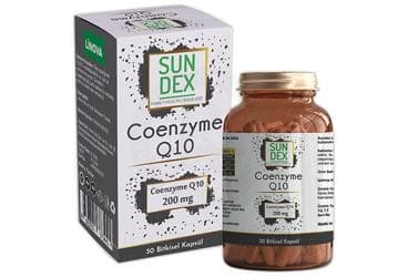 SUNDEX COENZYME Q10 TAKVIYE EDICI GIDA KAPSUL 200 mg 30 kapsül İlaç Görseli