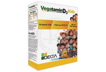 DELTA VEGATAMIN D3 KIDS TAKVIYE EDICI SPREY 400 IU 20 ml şişe İlaç Görseli