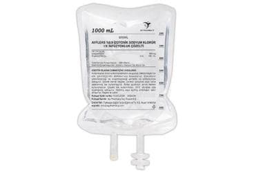 AYFLEKS %0,9 IZOTONIK SODYUM KLORUR I.V. INFUZYONLUK COZELTI 1000 ML,SETSIZ İlaç Görseli