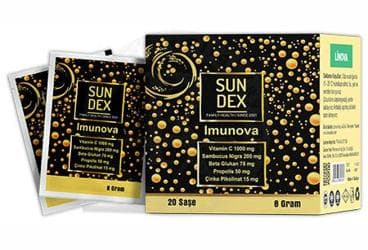 SUNDEX IMUNOVA TAKVIYE EDICI GIDA SASE 20 saşe İlaç Görseli