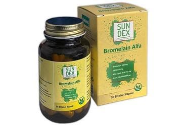 SUNDEX BROMELAIN ALFA BITKISEL KAPSUL 30 kapsül İlaç Görseli