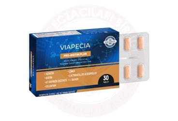 VIAPECIA PRO-BIOTIN PLUS TABLET 30 tablet İlaç Görseli