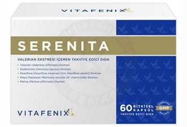 SERENITA VALERIAN EKSTRESI ICEREN TAKVIYE EDICI GIDA BITKISEL KAPSUL 60 kapsül İlaç Görseli