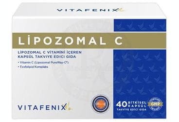 VITAFENIX LIPOZOMAL C VITAMINI ICEREN TAKVIYE EDICI GIDA BITKISEL KAPSUL 40 kapsül İlaç Görseli