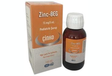 ZINC-BEG 15 MG/5 ML PEDIYATRIK SURUP (100 ML) İlaç Görseli