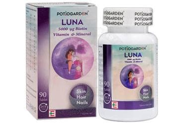 POTIOGARDEN LUNA TAKVIYE EDICI GIDA TABLET 90 tablet İlaç Görseli
