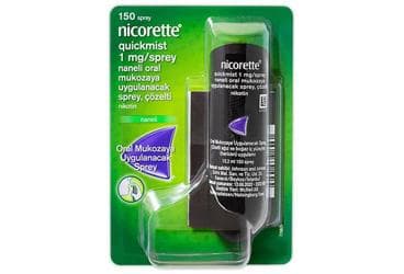 NICORETTE QUICKMIST 1 MG/SPREY NANELI ORAL MUKOZAYA UYGULANACAK SPREY, COZELTI (1 SISE) İlaç Görseli