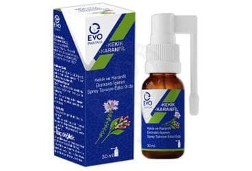 EVO PHARMA KEKIK VE KARANFIL EKSTRAKTI ICEREN SPREY 30 ml şişe İlaç Görseli