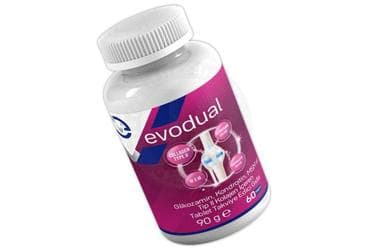 EVODUAL GLIKOZAMIN, KONDROITIN, MSM VE TIP II KOLAJEN ICEREN TAKVIYE EDICI GIDA TABLET 90 tablet İlaç Görseli