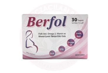 BERFOL TAKVIYE EDICI GIDA 30 kapsül İlaç Görseli