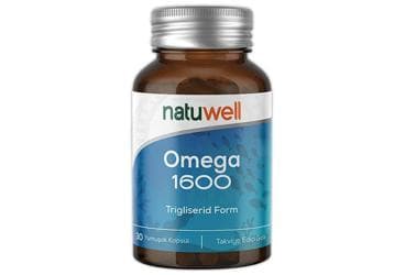 NATUWELL OMEGA 1600 TAKVIYE EDICI GIDA 30 kapsül İlaç Görseli