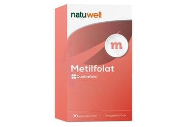 NATUWELL METILFOLAT ICEREN TAKVIYE EDICI GIDA 30 tablet İlaç Görseli