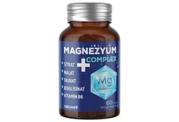 NATUWELL MAGNEZYUM COMPLEX+ TAKVIYE EDICI GIDA TABLET 60 tablet İlaç Görseli