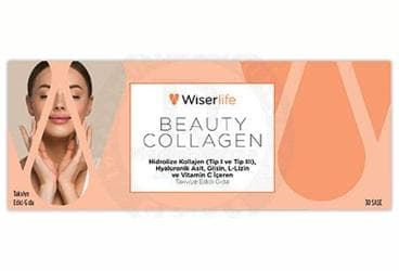 WISERLIFE BEAUTY COLLAGEN TAKVIYE EDICI GIDA SASE 30 saşe İlaç Görseli