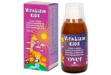 DR OVER VITALIZIN KIDS SIVI TAKVIYE EDICI GIDA 150 ml şişe İlaç Görseli