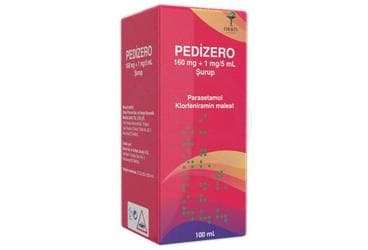 PEDIZERO 160 MG + 1 MG/5 ML SURUP (100 ML) İlaç Görseli