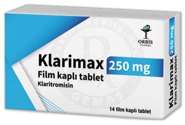 KLARIMAX 250 MG FİLM KAPLI TABLET (14 TABLET) İlaç Görseli