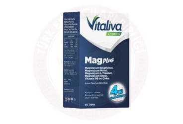 VITALIVA VITAMINS MAGPLUS 90 tablet İlaç Görseli