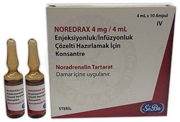 NOREDRAX 4MG/4ML ENJEKSIYONLUK/INFUZYONLUK COZELTI HAZIRLAMAK ICIN KONSANTRE İlaç Görseli