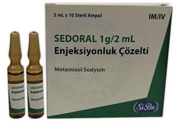 SEDORAL 1G/2 ML ENJEKSIYONLUK COZELTI (10 AMPUL) İlaç Görseli