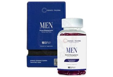 CRONOS PHARMA MEN KIRMIZI GINSENG ICEREN TAKVIYE EDICI GIDA KAPSUL 90 kapsül İlaç Görseli