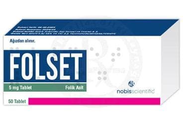FOLSET 5 MG TABLET (50 TABLET) İlaç Görseli