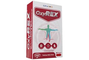 OXYREX ANTIOXIDANT, MULTIVITAMIN VE MULTIMINERAL ICEREN TAKVIYE EDICI GIDA KAPSUL 60 kapsül İlaç Görseli