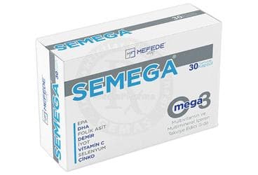 SEMEGA MULTIVITAMIN VE MULTIMINERAL ICEREN TAKVIYE EDICI GIDA 30 kapsül İlaç Görseli