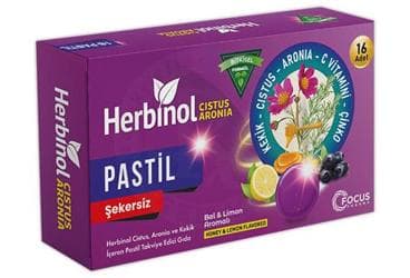 HERBINOL CISTUS ARONIA PASTIL 16 pastil İlaç Görseli