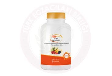 OPTIVITA KIDS GUMMIES MULTIVITAMIN VE MINERAL ICEREN TAKVIYE EDICI GIDA TABLET 60 tablet İlaç Görseli