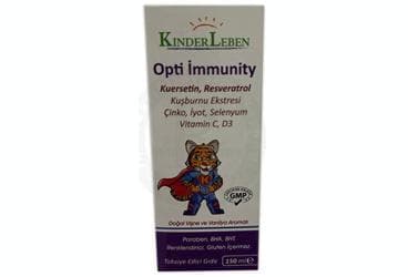 KINDERLEBEN OPTI IMMUNITY SURUP 150 ml şişe İlaç Görseli
