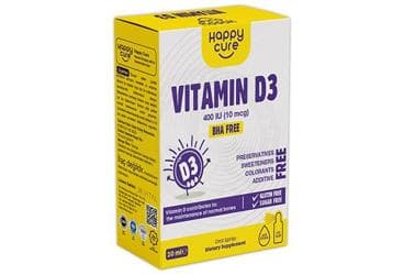 HAPPY CURE VITAMIN D3 TAKVIYE EDICI GIDA ORAL SPREY 400 IU 20 ml şişe İlaç Görseli