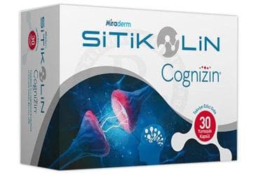 MIRADERM SITIKOLIN COGNIZIN TAKVIYE EDICI GIDA KAPSUL 30 kapsül İlaç Görseli