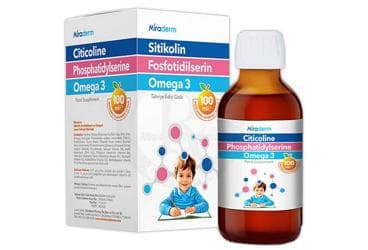 MIRADERM SITIKOLIN, FOSFOTIDILSERIN VE OMEGA 3 ICEREN TAKVIYE EDICI GIDA 100 ml şişe İlaç Görseli