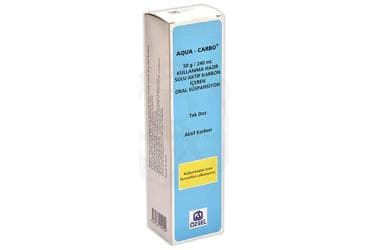 AQUA-CARBO 50 G/240 ML KULLANIMA HAZIR SULU AKTIF KARBON ICEREN SUSPANSIYON İlaç Görseli