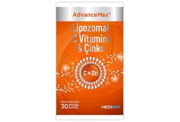 ADVANCEMAX LIPOZOMAL C VITAMINI & CINKO ICEREN TAKVIYE EDICI GIDA KAPSUL 30 kapsül İlaç Görseli