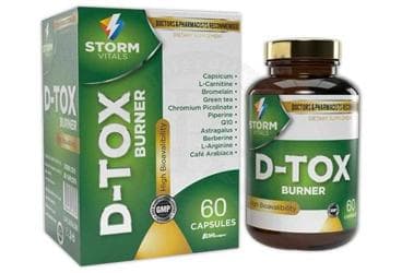 STORM VITALS D-TOX BURNER TAKVIYE EDICI GIDA KAPSUL 60 kapsül İlaç Görseli