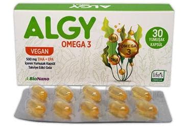 ALGY OMEGA 3 TAKVIYE EDICI GIDA 30 kapsül İlaç Görseli