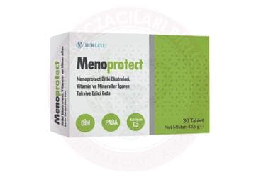 MENOPROTECT BITKI EKSTRELERI, VITAMIN VE MINERALLER ICIN TAKVIYE EDICI GIDA TABLET 30 tablet İlaç Görseli