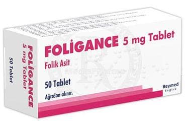 FOLIGANCE 5 MG TABLET (50 TABLET) İlaç Görseli