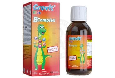 GROVIT KIDS B COMPLEX SIVI TAKVIYE EDICI GIDA 150 ml şişe İlaç Görseli
