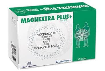 MAGNEXTRA PLUS+ TAKVIYE EDICI GIDA TABLET 30 tablet İlaç Görseli