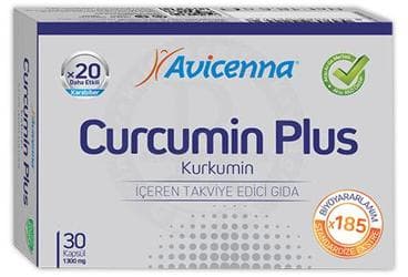 AVICENNA CURCUMIN PLUS KURKUMIN ICEREN TAKVIYE EDICI GIDA 30 kapsül İlaç Görseli