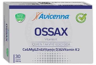 AVICENNA OSSAX VITAMIN K ICEREN TAKVIYE EDICI GIDA 30 tablet İlaç Görseli